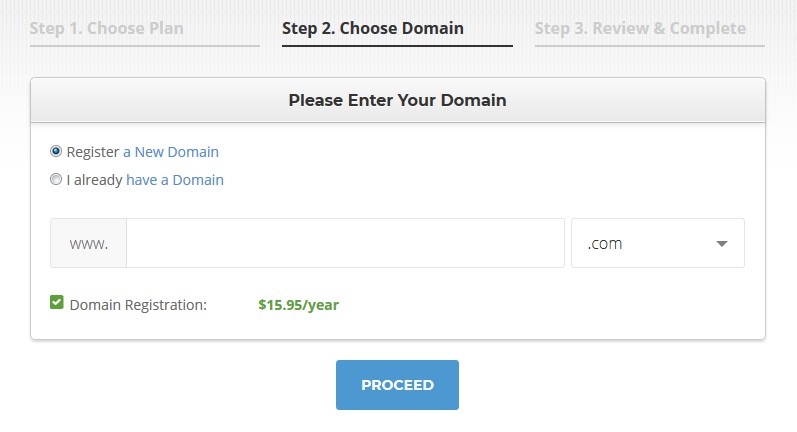 Choose domain