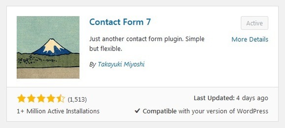 Plugin Contact form 7