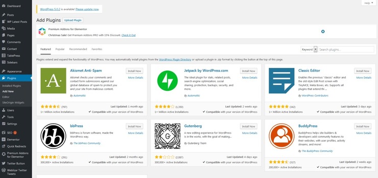 WordPress plugins