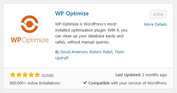 WP optimize