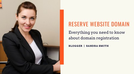 reserve website domain to start blogging