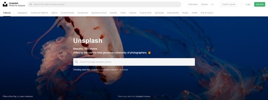 Website Unsplash