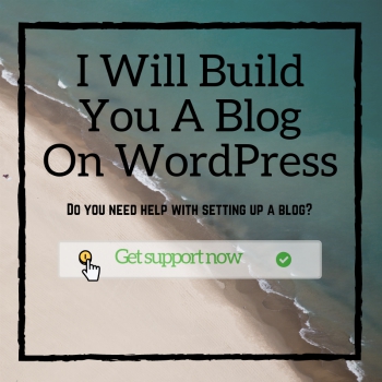 i will build you a blog on wordpress